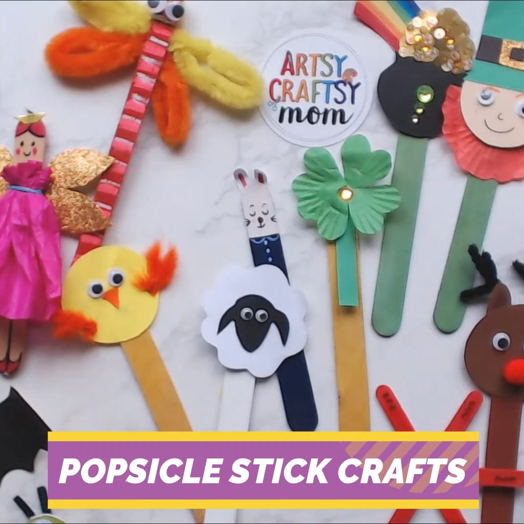 Popsicle Stick Animal DIY Puppet, Crafts, , Crayola CIY, DIY  Crafts for Kids and Adults