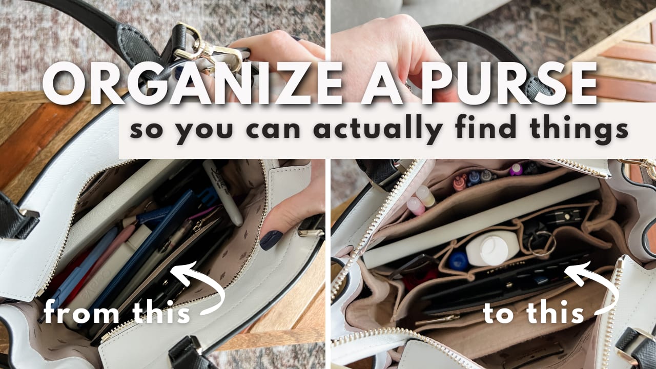 This purse insert keeps my bag uncluttered and organized