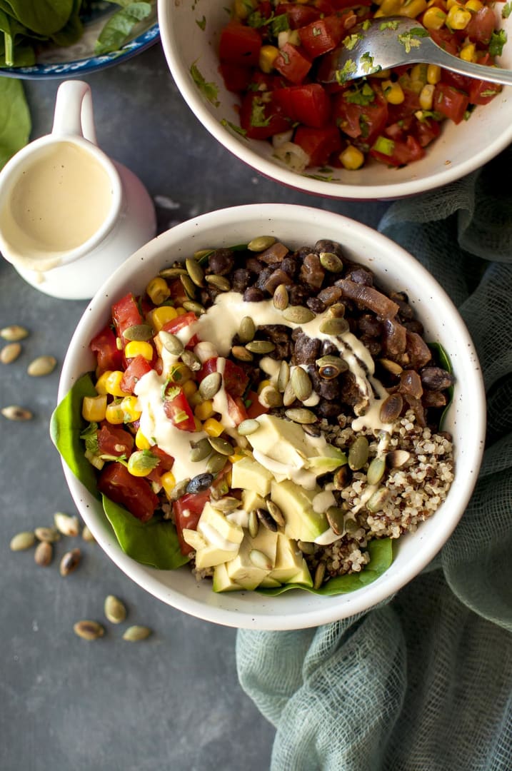 Simple Mexican Quinoa Bowls - This Savory Vegan