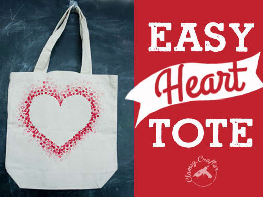 Love Heart Tote Bag Valentine's Day Tote Bag Wife Gift 