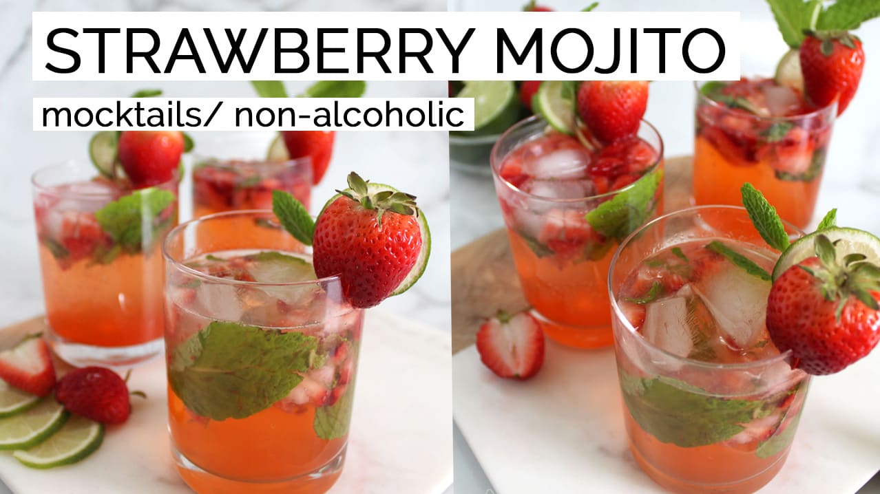 Best Non-Alcoholic Strawberry Mojito (Mocktail) - Markie's Kitchen