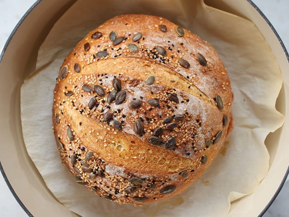 Pumpkin seed bread without yeast, Recipes