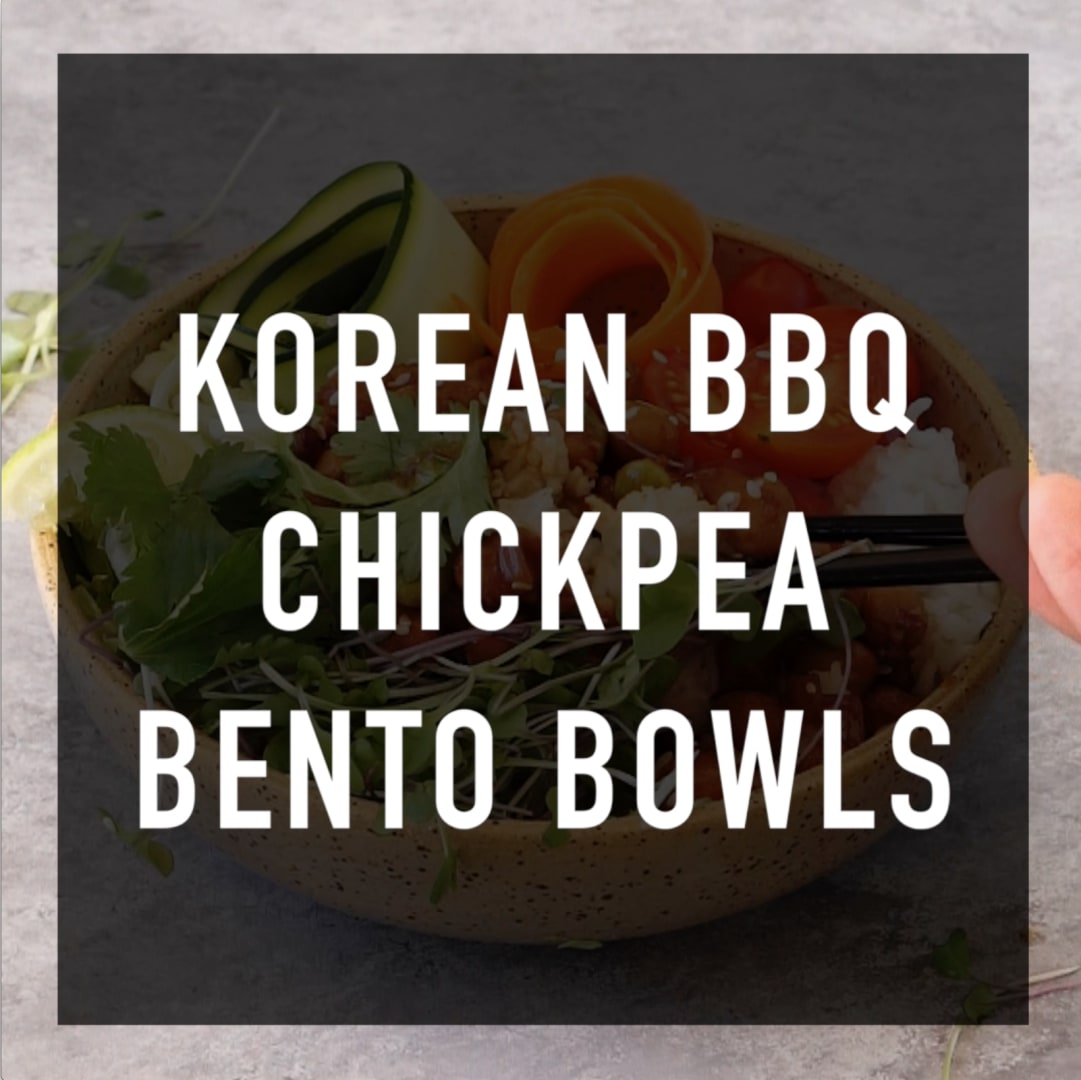 Korean BBQ Chickpea Bento Bowls - Yummy Mummy Kitchen