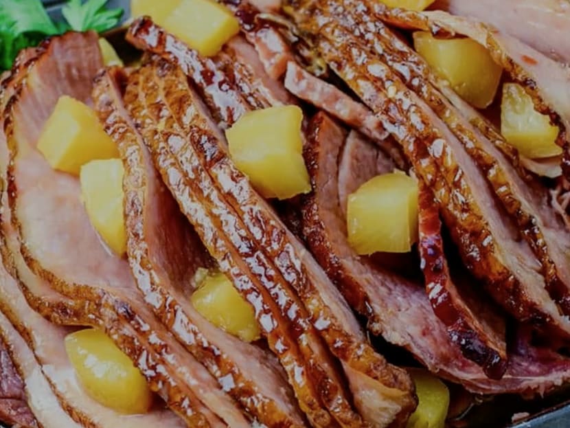 The BEST Crockpot Ham w/ Brown Sugar + Pineapple • FIVEheartHOME