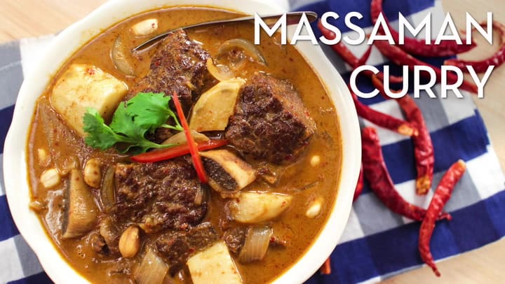 Curry Massaman au bœuf - THAÏLANDE - Recettes asiatiques - Tang Frères