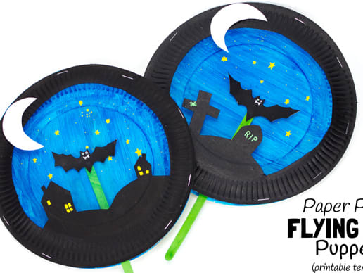 Paper Plate Bat Craft (It Flies!!!) • In the Bag Kids' Crafts