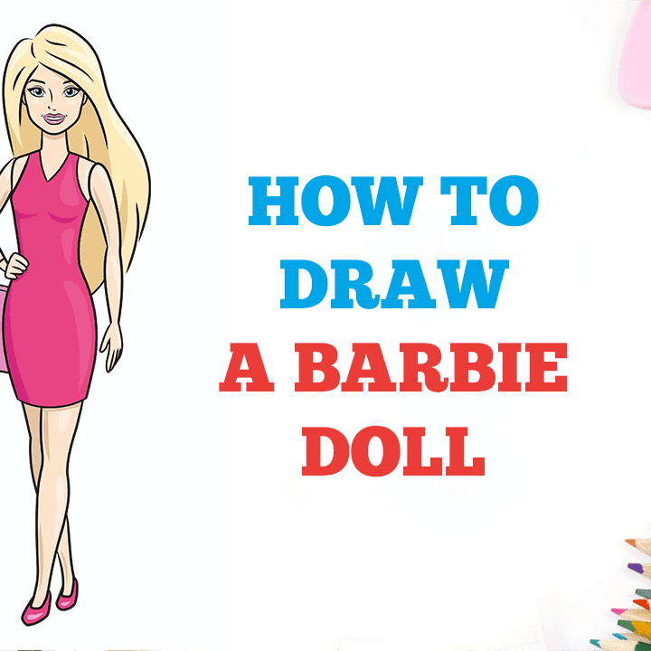 How to draw Barbie doll Step by Step  Dancing Barbie Drawing   httpshtdrawcomwpcontent  Barbie drawing Easy cartoon drawings Doll  drawing