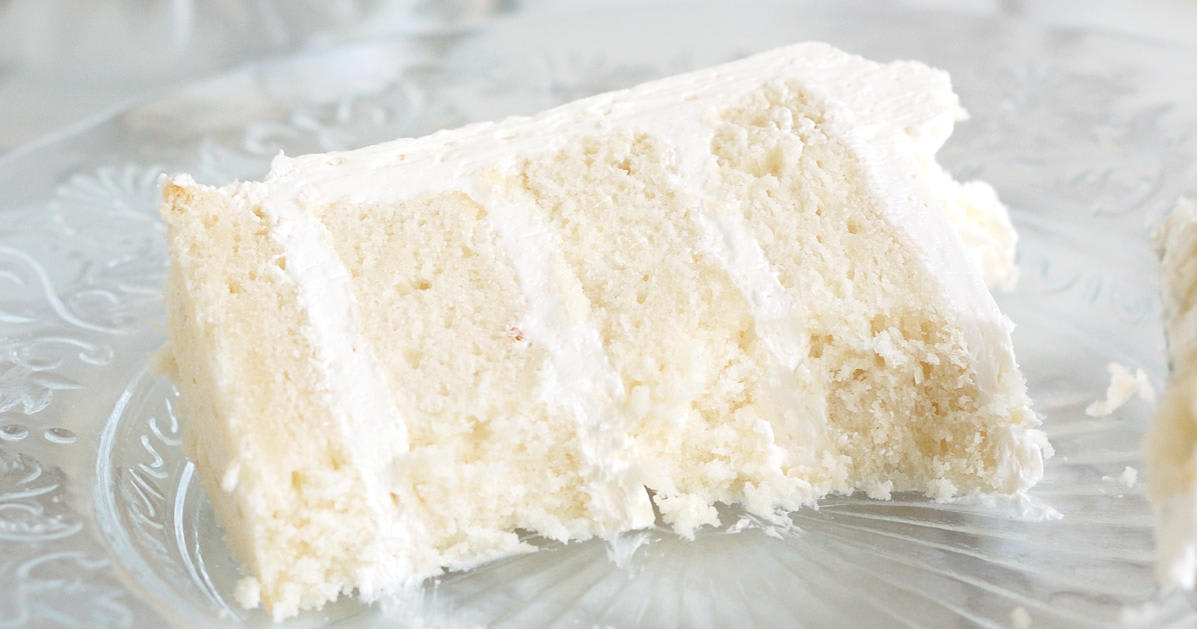 The BEST White Sheet Cake (Doctored Cake Mix!)