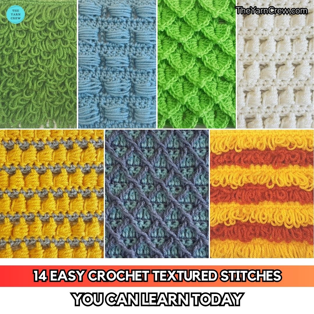 Favorite Crochet Stitches for Texture - The Hyper Hook