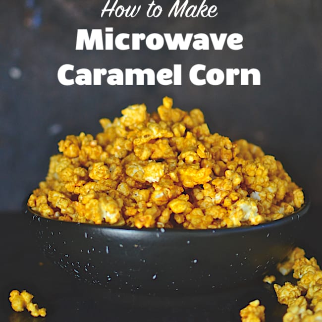 Easy Microwave Caramel Popcorn l A Farmgirl's Dabbles