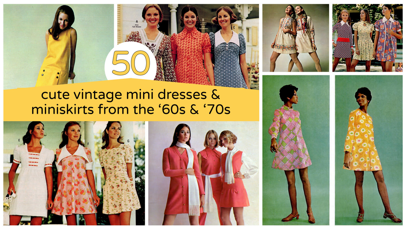 50 Vintage Mini Dresses & Cute Miniskirts From The 60S & 70S - Click  Americana