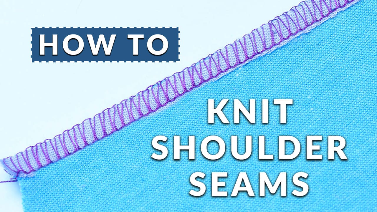 Sewing Shoulder Seams on T-shirts: How to stabilise shoulders on knit tops  