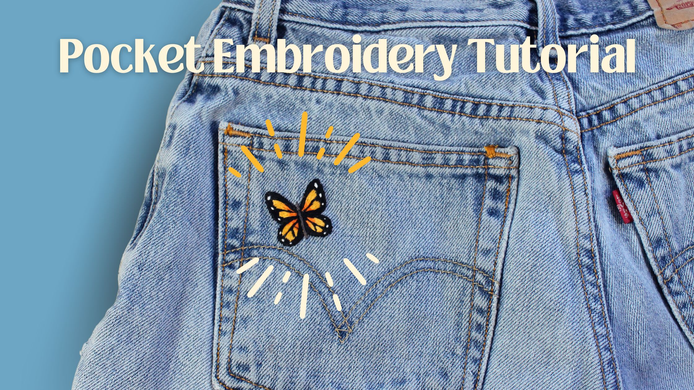 Embroidered Pocket Tutorial (With Designs!) - Crewel Ghoul