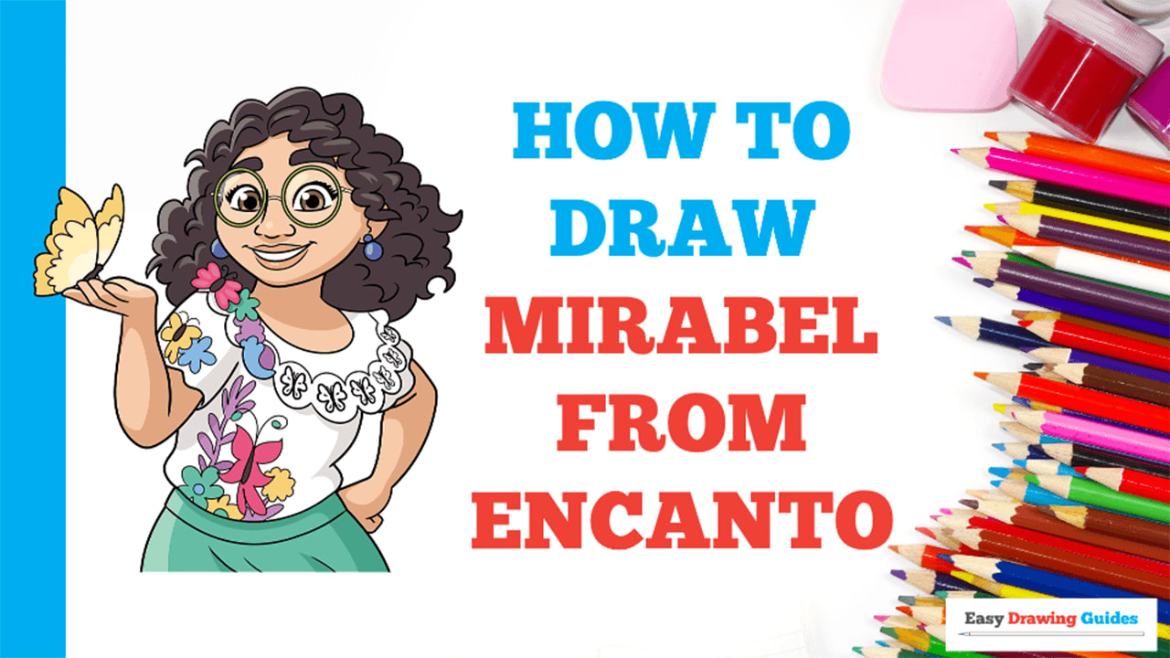 How to draw Mirabel Madrigal step by step, Disney encanto 2021 color  pencil drawing