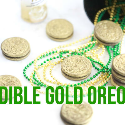 Shruti Acharya on X: Turn regular Oreos into gold coins for St. Patrick's  Day with edible gold paint!! So cool!  / X