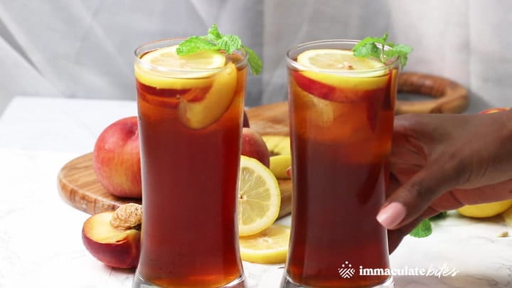 Peach Iced Tea ~Sweet & Savory