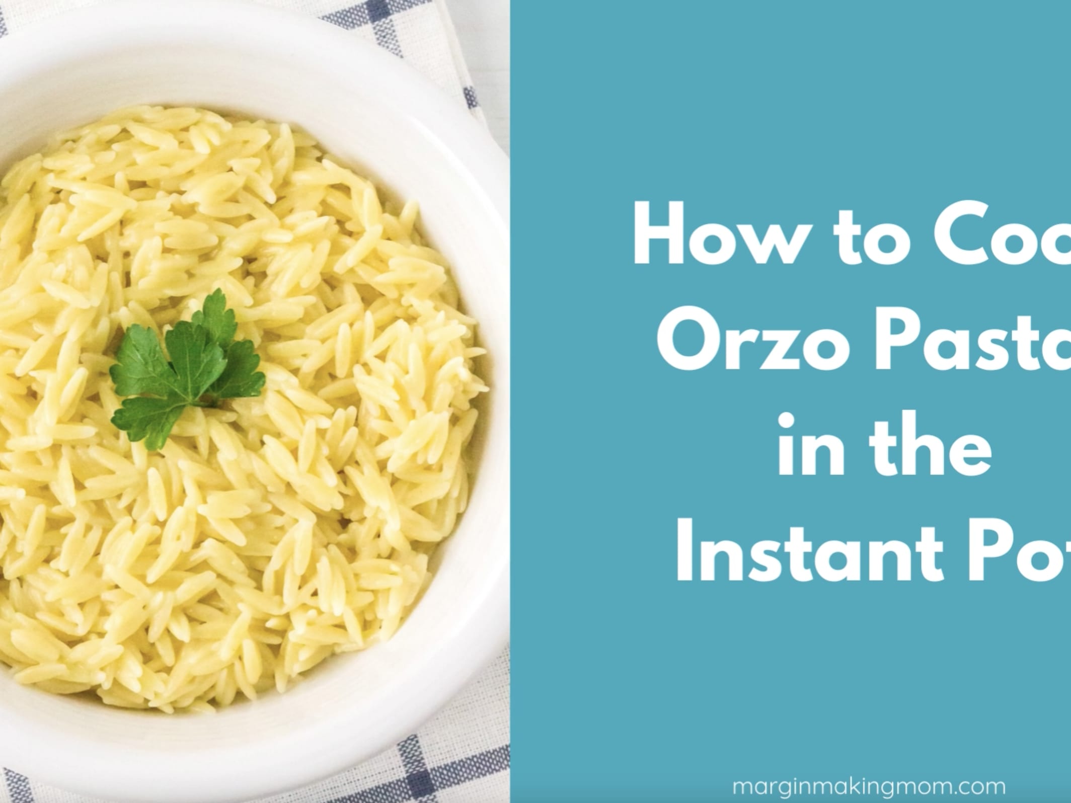 Cooking orzo in instant pot sales