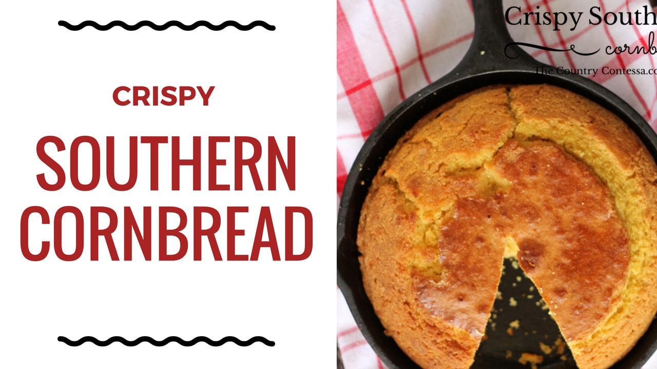 Cast Iron Skillet Cornbread - Cooking For My Soul