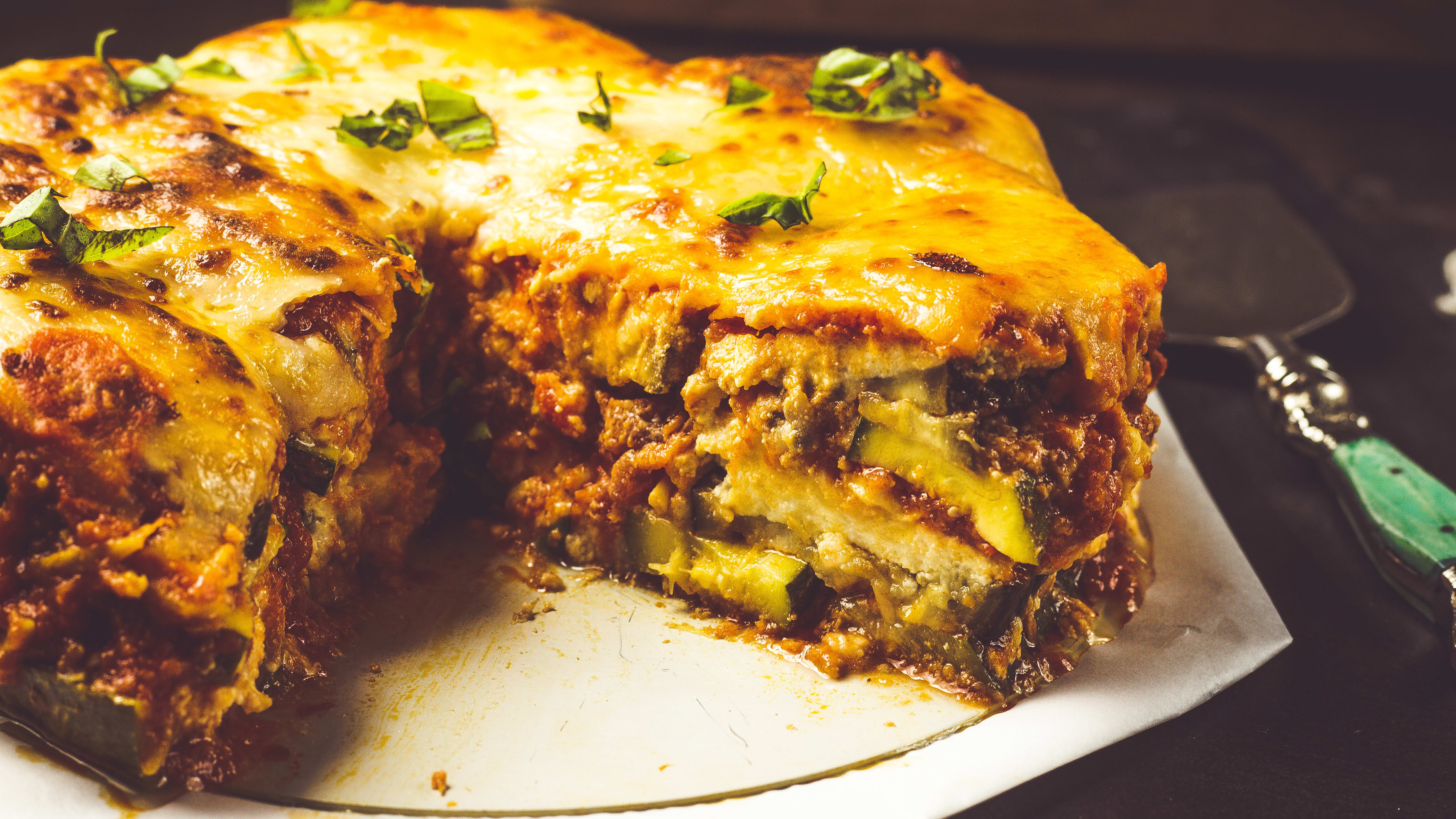 Instant Pot Lasagna Recipe with Zucchini Eggplant