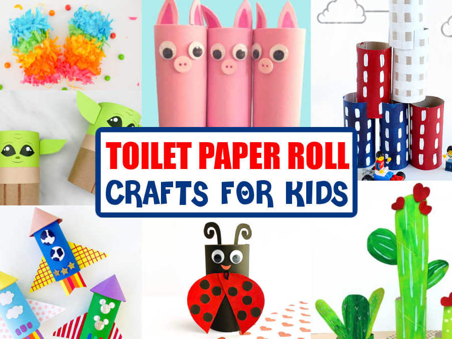 Toilet Paper Roll Crafts For Kids - Made with HAPPY