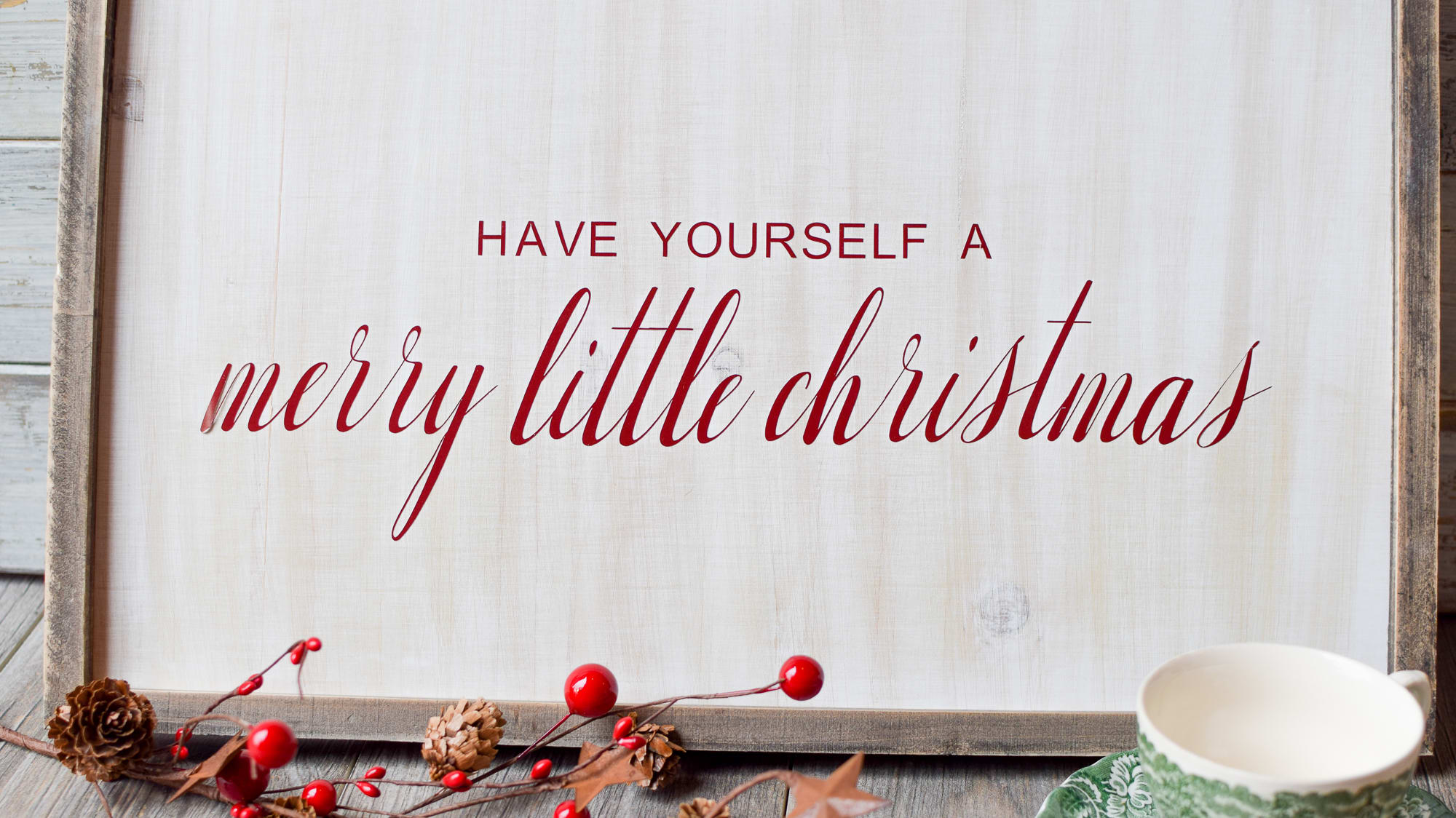 Have Yourself A Merry Little Christmas, Holiday Free Svg File