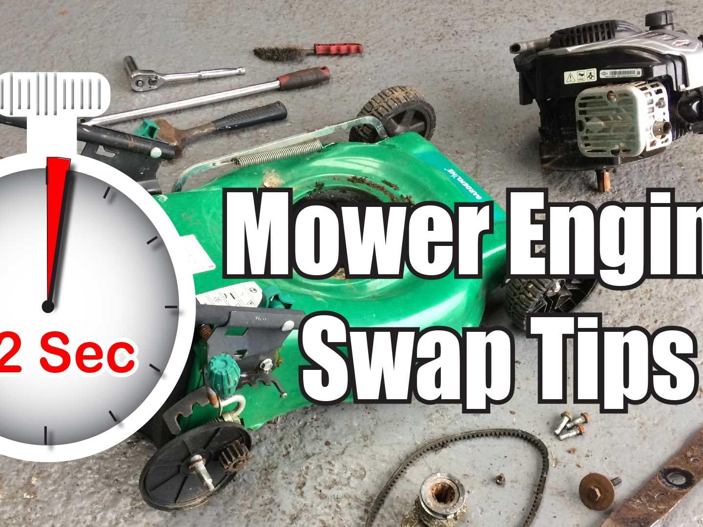 Swapping lawn mower engines shop
