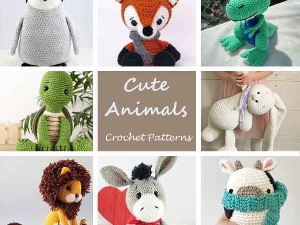99 Adorable Crochet Animal Patterns - Amigurumi Tips - A More Crafty Life