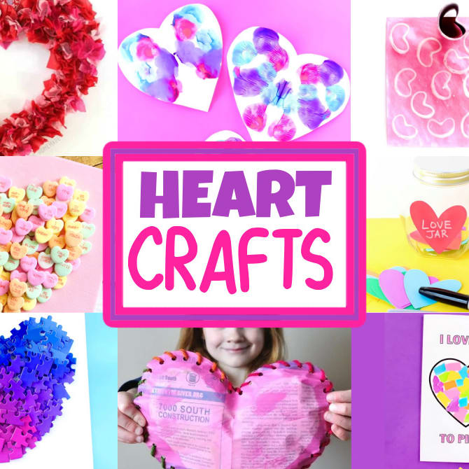 Heart crafts outlet