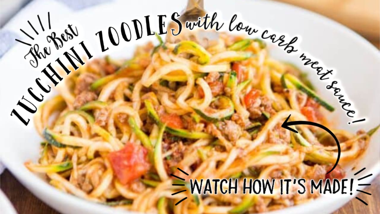 How to Make Zoodles (Zucchini Noodles!) - Blissfully Low Carb and