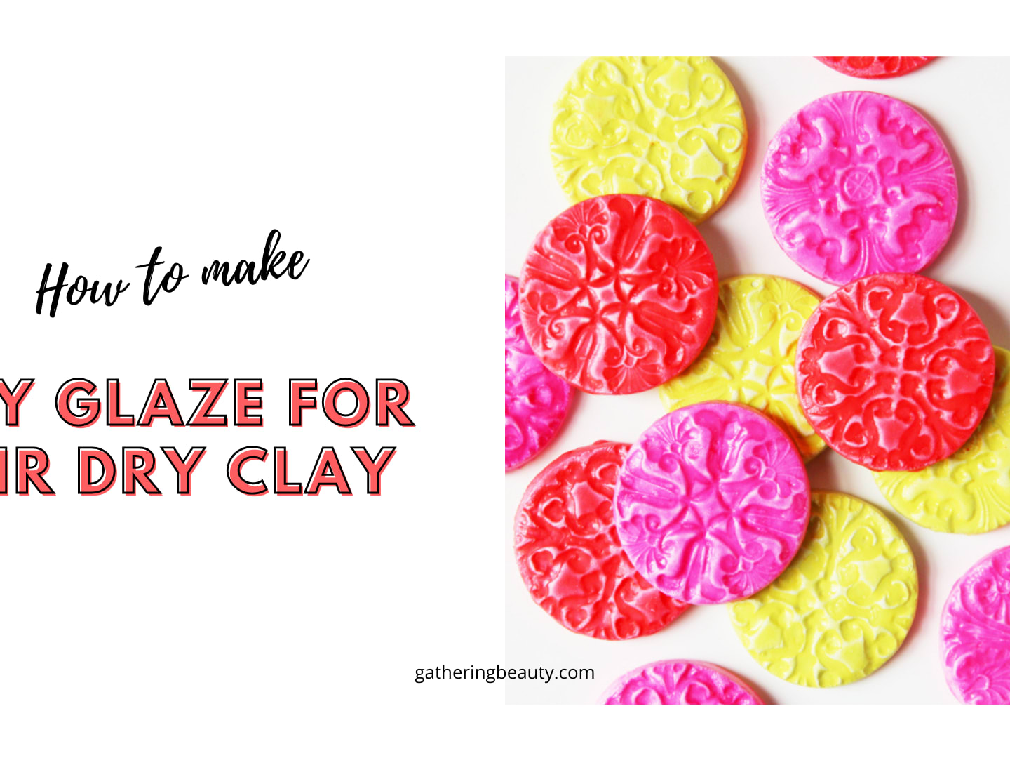 How To Glaze Air Dry Clay — Gathering Beauty