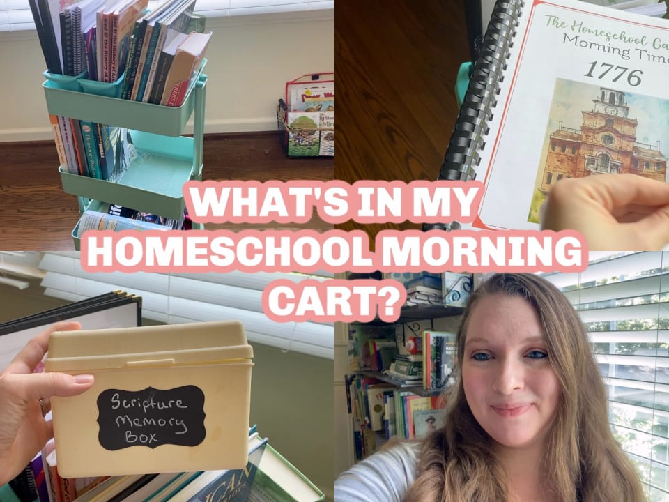 Organizing a Homeschool Cart - Little Cottage on the Coast