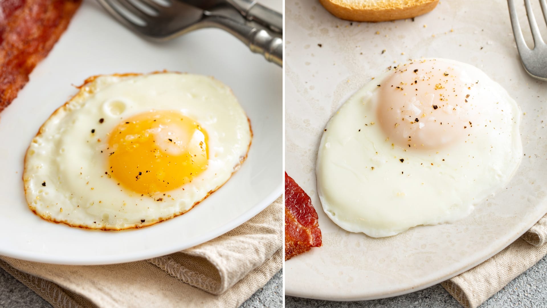 How To Fry An Egg {Perfect Fried Eggs, 5 Ways!} - Belly Full