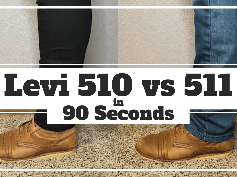 Levi's 510 vs 511 Jeans Compared [What's the Difference?] – Work Wear  Command