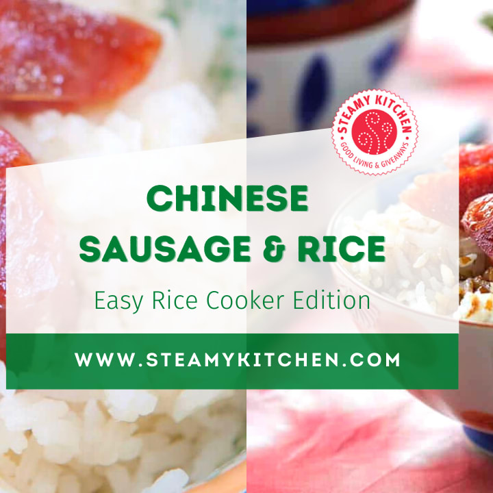 Rice Cooker Recipe: Chinese Sausage Over Rice - Onolicious Hawaiʻi