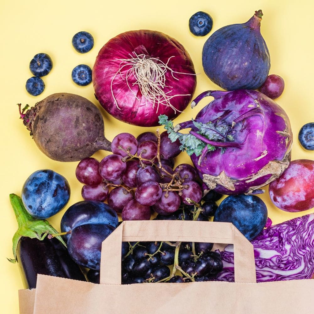 purple vegetables and fruits