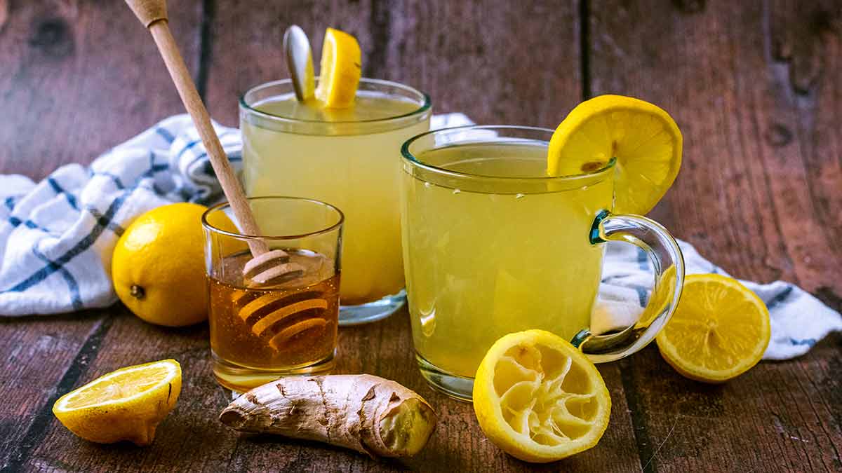 Ginger lemon honey water sale