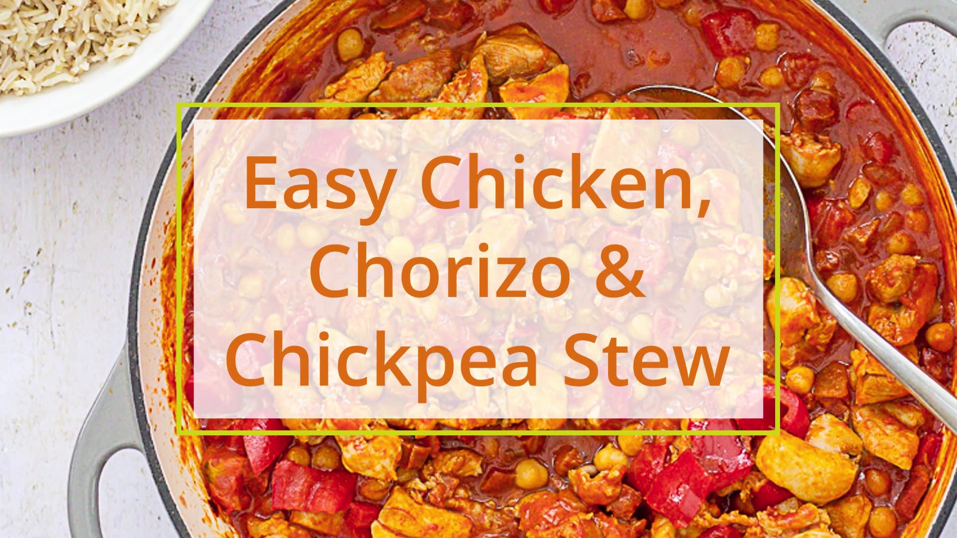 Chorizo chickpea stew (quick!)