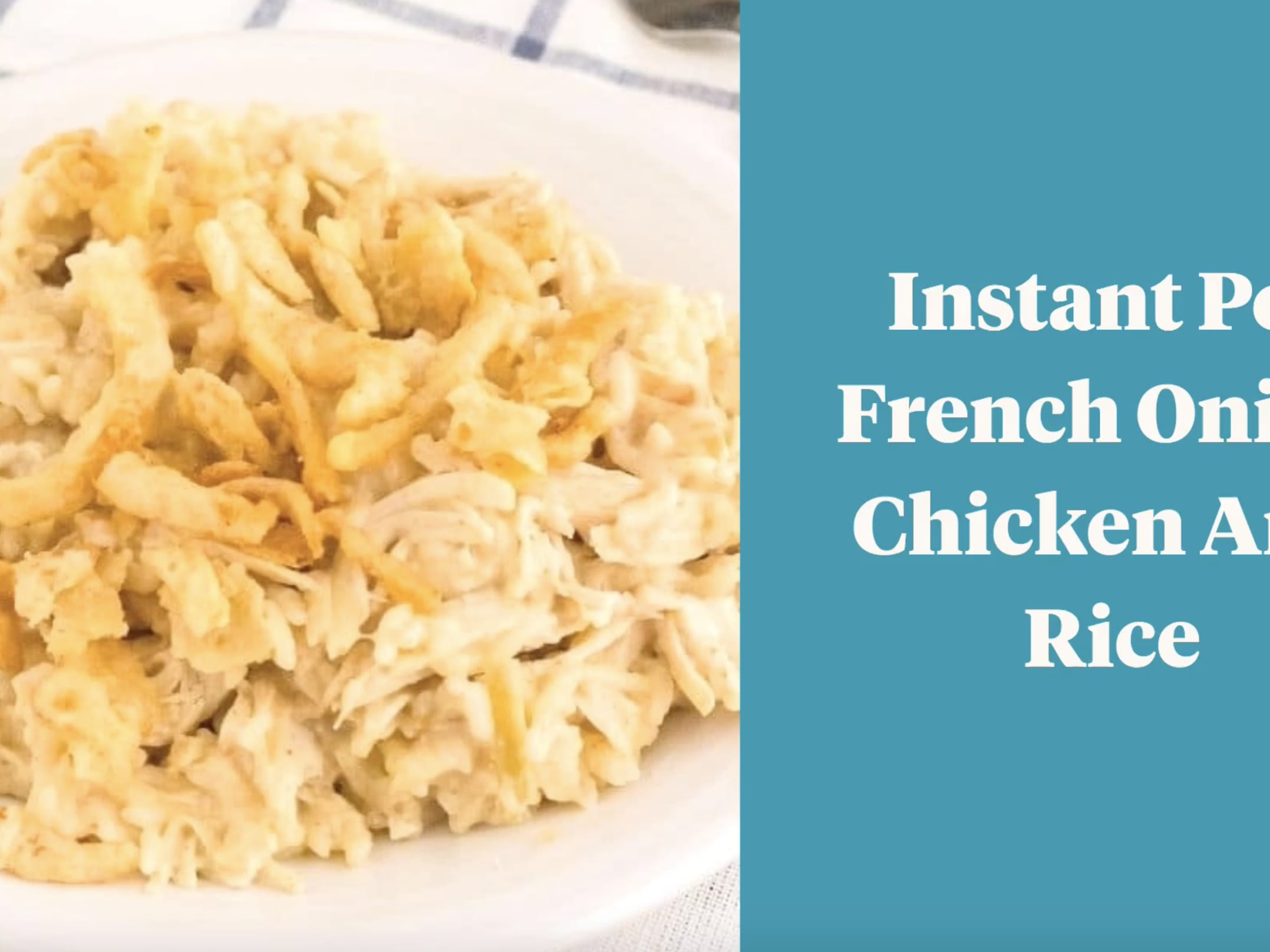 Instant pot best sale french onion rice