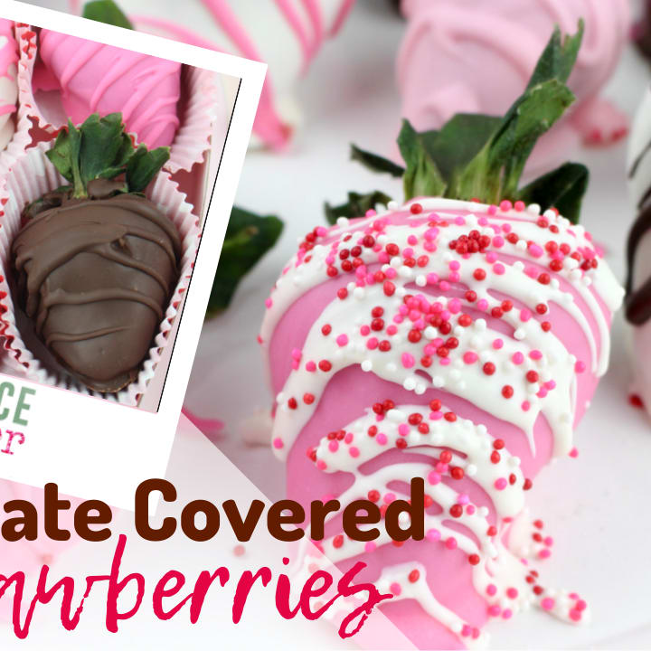 Easy Pink Chocolate Covered Strawberries - Fantabulosity