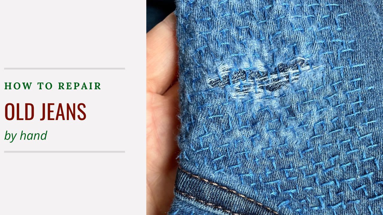 How do I repair inner thigh holes on jeans? : r/Visiblemending