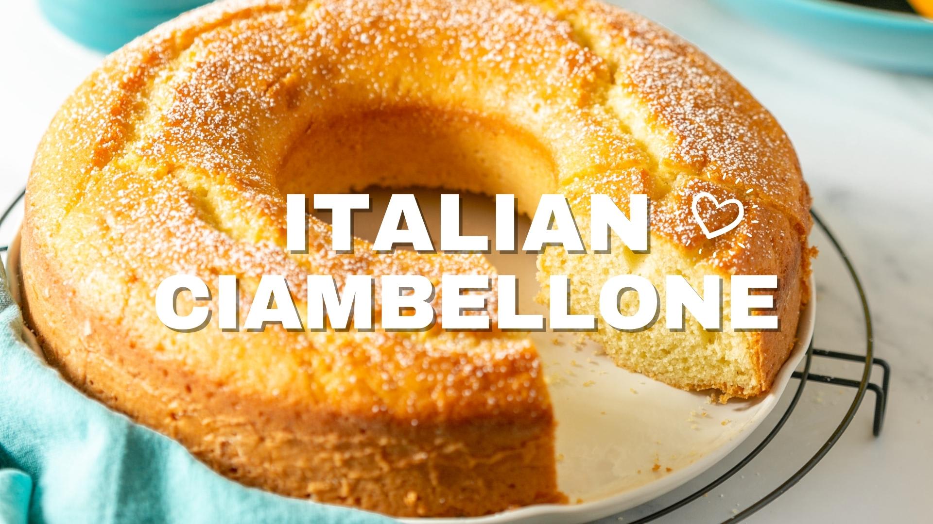 Ciambella Italian Lemon Sponge Cake - Marisa's Italian Kitchen