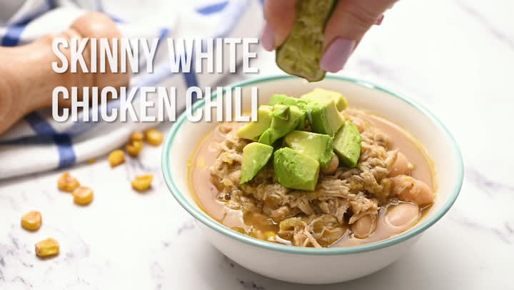 Instant Pot White Chicken Chili - The Skinnyish Dish