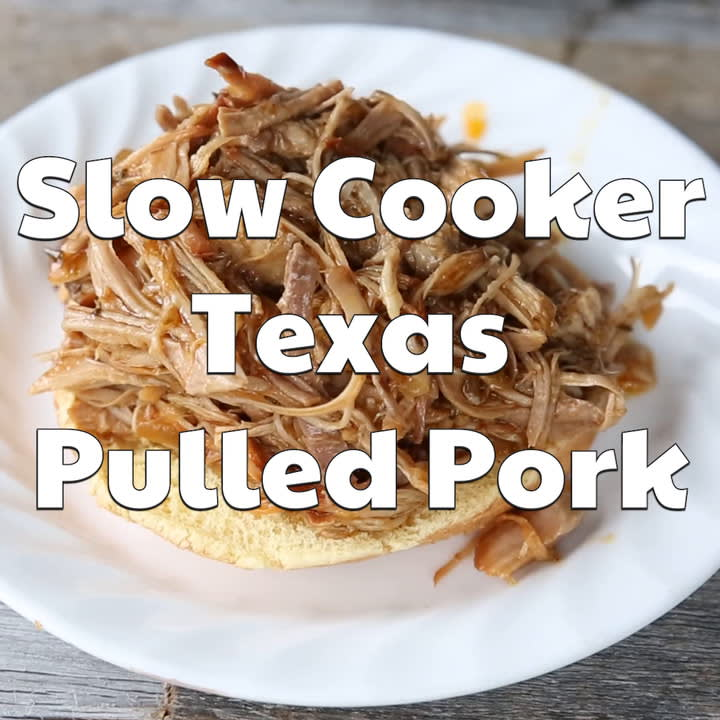 Slow Cooker Texas Pulled Pork Recipe (with Video)