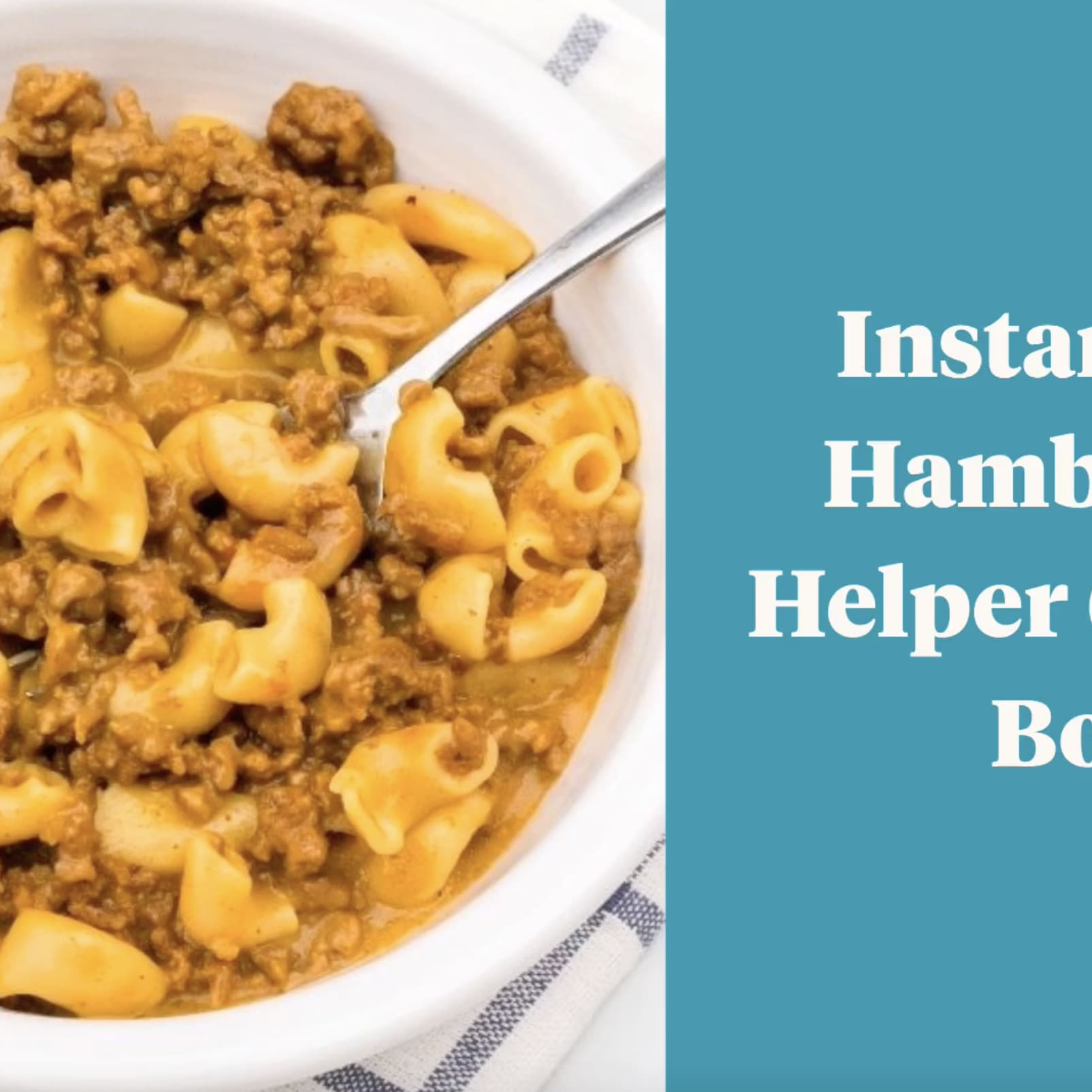 Boxed hamburger helper instant pot best sale