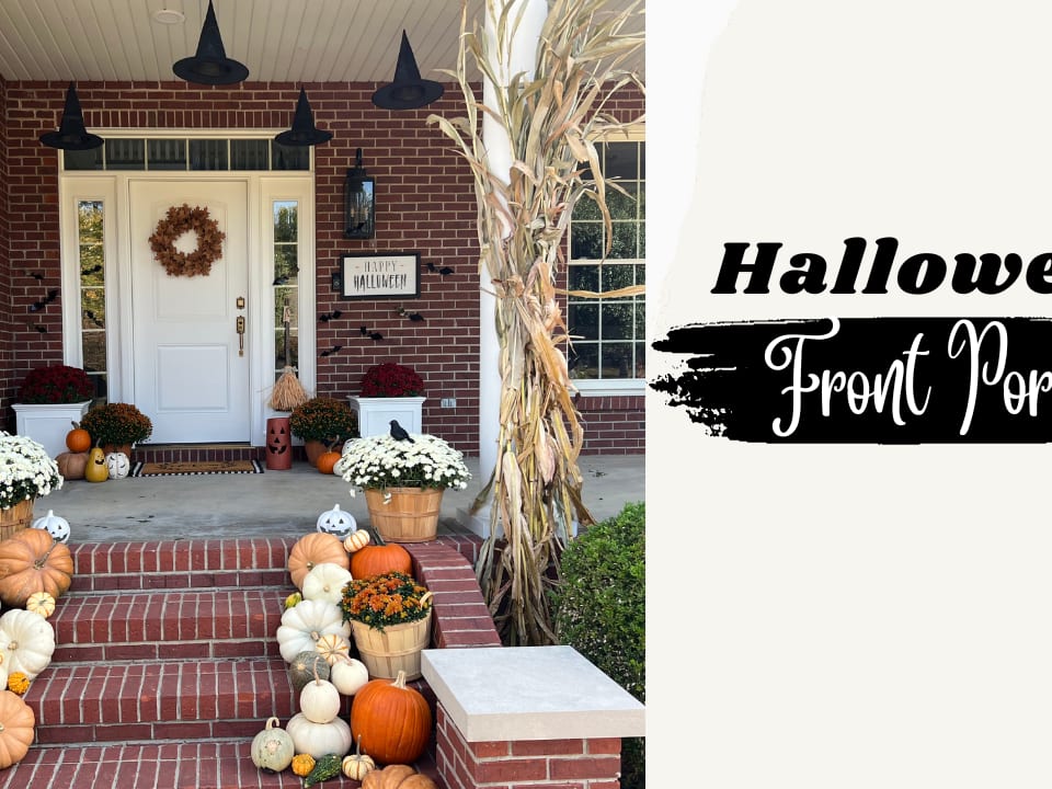 Halloween Front Porch Decorating Ideas - A Cup Full Of Sass