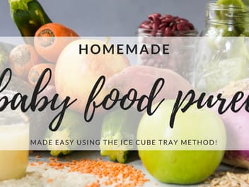 Homemade Baby Food Purees, Ice Cube Tray Method