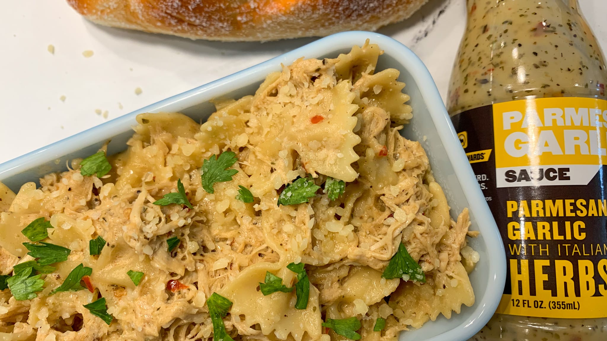 Instant Pot Buffalo Wild Wings Parmesan Garlic Chicken Pasta
