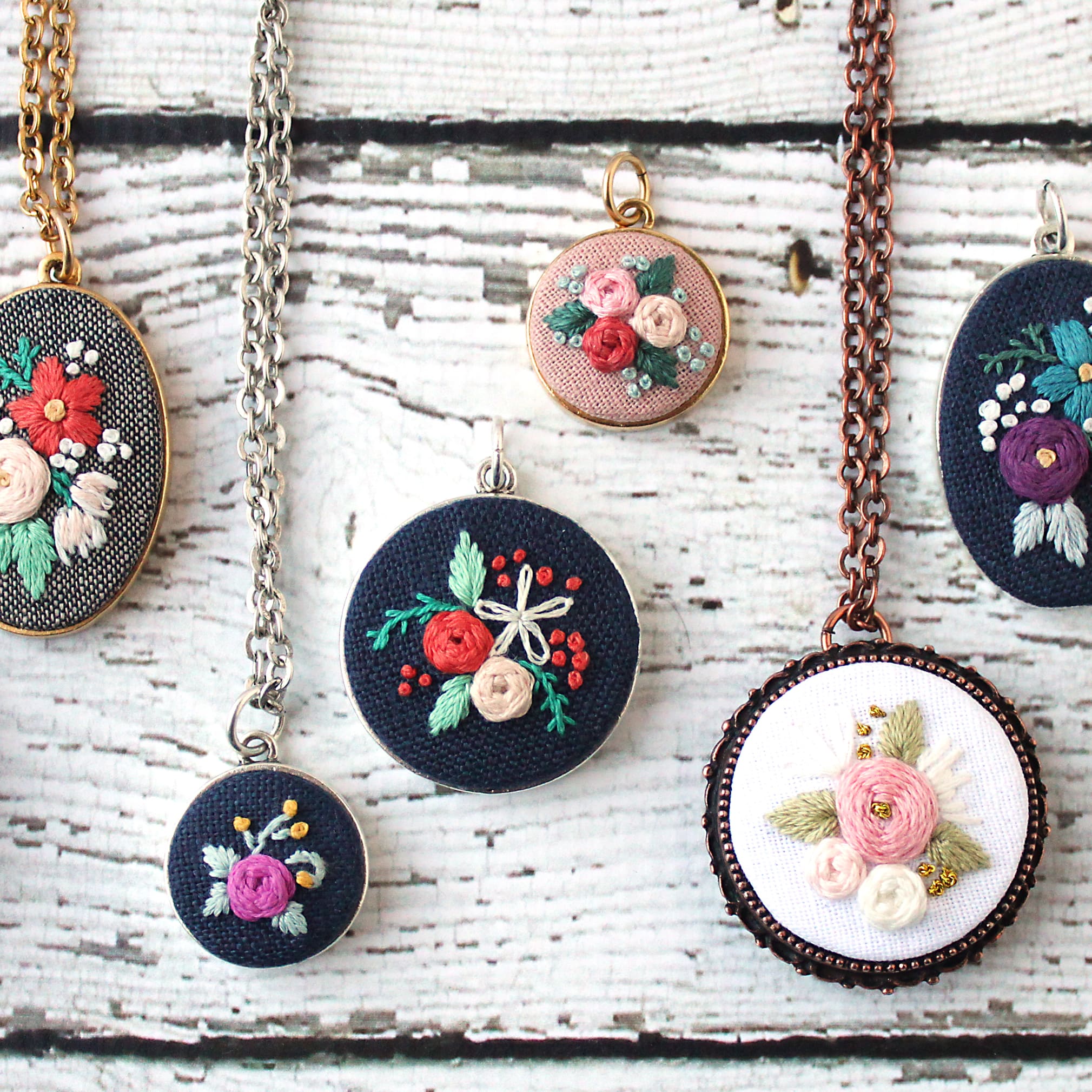Embroidery pendant online