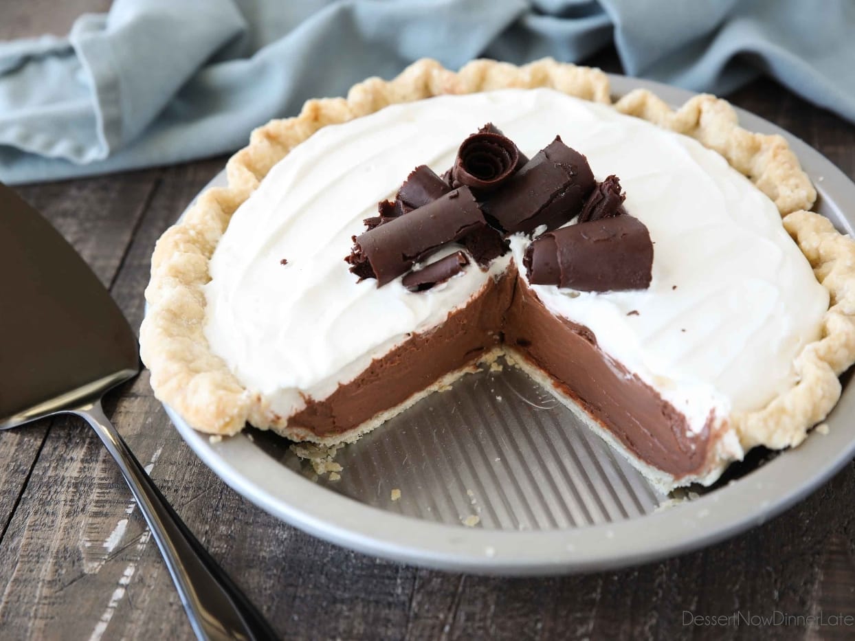 Chocolate Cream Pie - Dessert for Two