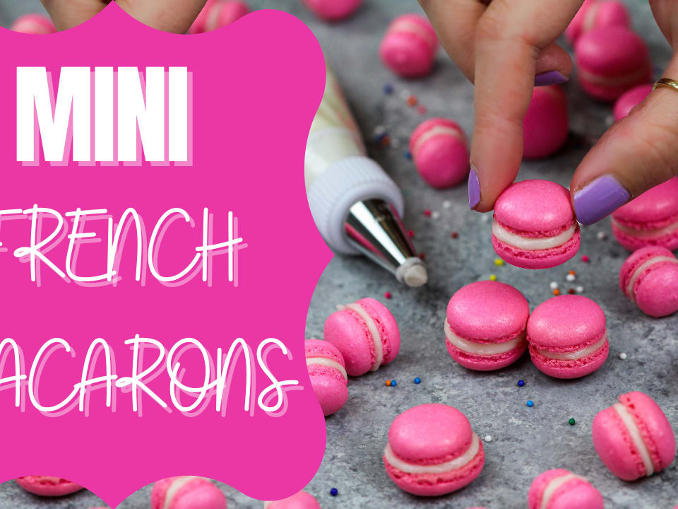 Mini Macarons: Recipe and Step by Step Video Tutorial